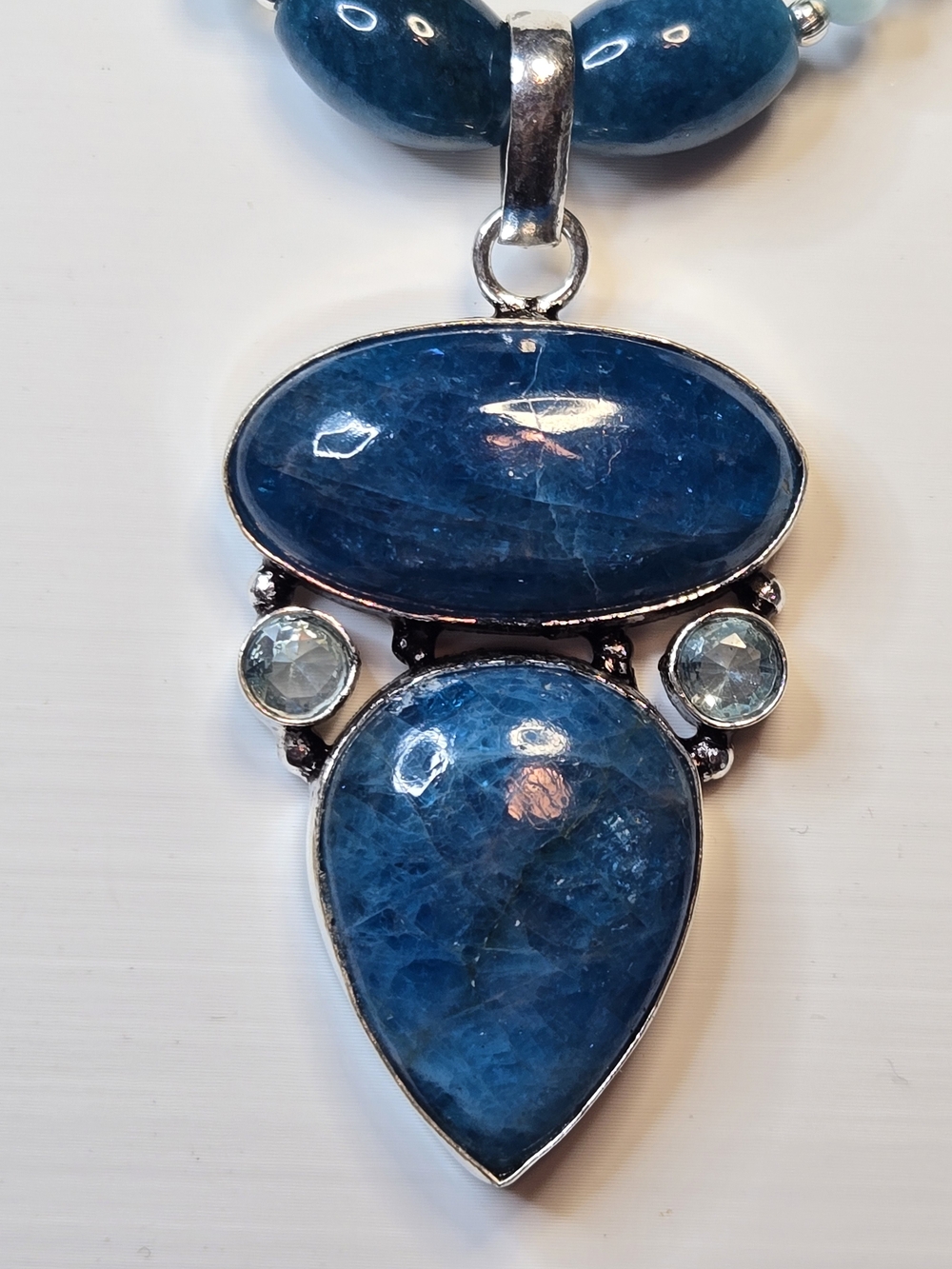 Blue Apatite Necklace - Picture 3 of 4